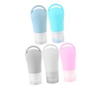 Gogogmee 5 Pcs Flacon de Cosmétique Vide 60ml Distributeur de Lotion Réutilisable et Réglable pour Voyage ou Déplacements Professionnels