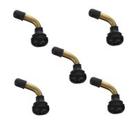 Gogogmee 5 pièces Adaptateur de Valve Coudée pour Pneus Tubeless Tige Dextension Robuste Caoutchouc pour Voiture Scooter Atv Accès Facile pour Gonflage et Entretien