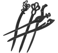 Gogogmee 5 pièces Bâtons à Cheveux Chinois Bois Vintage pour Chignon Accessoires Élégants pour Cheveux Longs Style Han Classique Cadeau Unique