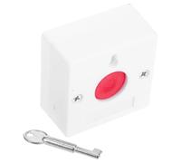 Gogogmee 5 pièces Bouton Alarme sans Fil avec Verrou à Clé Interrupteur Urgence Manuel Compatible Système Appel pour Personnes Âgées Salle de Bain Chambre et Établissements de Soins