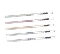 Gogogmee 5 pièces Crayons Sourcils Double-embout Couleurs Naturelles Résistants Transpiration avec Brosse Crayon Sourcil Automatique Foncé et Gris pour Maquillage Yeux