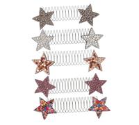 Gogogmee 5 pièces Épingles Cheveux Décoratives Lot Étoiles Strass Peignes Coiffants Invisibles pour Femmes Accessoires Chignons Pratiques et Élégants Tenue Confortable pour Soins et