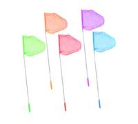 Gogogmee 5 pièces Filets à Insectes pour Garçon Fille Colorées Durables Acier Inoxydable avec Poignée Antidérapante Filet de Capture pour Insectes et Petits Poissons Couleur Aléatoire