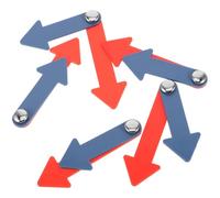 Gogogmee 5 pièces Kit Aiguilles Horloge Plastique Éducatives pour Garçon Fille Aiguilles Rotatives Durables pour Horloge Murale Bricolage Scolaire Outil Apprentissage de Heure pour DIY