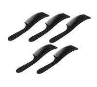 Gogogmee 5 pièces Peigne Coupe Cheveux Plat Noir Peigne Coiffure Professionnel pour Salon et Usage Domestique Adapté Cheveux Courts Mouillés ou Secs Conception Confortable et Résistante