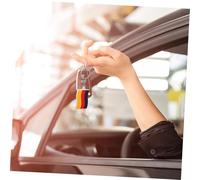 Gogogmee 5 pièces Porte-clés Drapeau Allemagne Lot de Pendentif Soft Caoutchouc Accessoire Léger pour Sac à Dos Décoration pour Clés de Voiture et Sac Charm Pratique et Portable