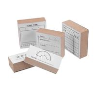 Gogogmee 5 Pièces Tampons Japonais pour Journal Set de Tampons Caoutchouc pour Scrapbooking Suivi Sommeil Gestion Poids et Planification Repas Outils DIY pour Organisation Quotidienne