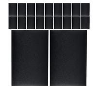 Gogogmee 50 Autocollants Tableau Noir Effaçables 10x15 Cm pour Bocaux, Étiquettes Alimentaires Réutilisables, Autocollants Adhésifs DIY Cuisine, Fêtes, Rangement Organisé et Ateliers