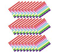 Gogogmee 50 Feuilles Étiquettes Autocollantes Colorées de Codage Multiformes, en Pvc Adhésif, Application Polyvalente pour Contenants Alimentaires et Bureau, pour Organisation DIY