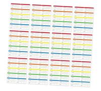 Gogogmee 50 feuilles Étiquettes Congélation Autocollantes Résistantes pour Stockage Aliments Adhésives Forte Tenue Compatibles Bocaux Réfrigérateur et Congélateur Pack Amovibles