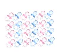 Gogogmee 50 Pièces Mini Sucettes Acryliques Transparentes Décoration Shower Garçon Fille Jouets Baptême Confettis de Fête