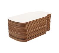 Gogogmee 50 Pièces Pot Mason à Peindre Soi-même en Bois Inachevé, Facile à Peindre, Dimensions 15x9 Cm, pour Projets Artistiques Rustiques et Artisanat du Bois