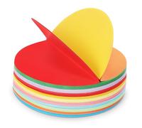 Gogogmee 500 Feuilles Papier Origami Rond Couleurs Pastel Épais Résistant pour Artisanat DIY Décoration et