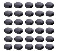Gogogmee 500 pièces Boucles Réglables pour Masques Rondes Plastique Noires Régulateur de Corde Antidérapant pour Masques Accessoires Pratiques pour Usage Domestique et Couture