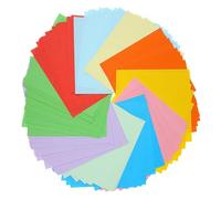 Gogogmee 500 pièces Lot Papier Origami Double Face Papiers Colorés Carrés Couleurs Vives pour Bricolage Pliage Créatif et Projets Artistiques Garçon Fille et Adultes