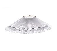 Gogogmee 50pièces Bâtons De Couleur Ongles Transparente Avec Anneau Nuancier Pour Manucure Pratique Gel Vernis Acrylique