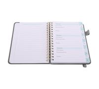 Gogogmee 56 Feuilles Carnet à Spirale A6 Gris Cahier de Mots de Passe avec Onglets Alphabétiques 56 Feuilles pour Bureau et Domicile Registre Sécurisé des Adresses Web Journal de Codes