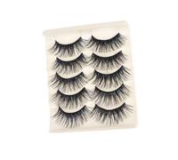 Gogogmee 5paires Fausse Cils Longs Épais Faux Cils Naturels Pour Maquillage Féminin Lot De Noirs
