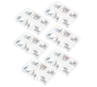 Gogogmee 6 Boîtes Boîtes de Breloques Ongles Noël Forme Sapin Résine Mixte Boîte Décorations Manucure Gel Acrylique Festif