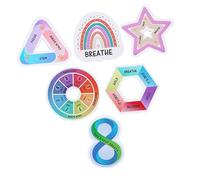 Gogogmee 6 pièces Autocollants Sensoriels Texturés Calme pour Téléphone Stickers DIY Apaisants pour Personnes Anxieuses Décoration Colorée pour Coques et Objets Quotidiens