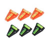 Gogogmee 6 Pièces Niveau à Bulle T Mini Portable pour Camping Remorque Outil de Mesure Compact et pour Restreints Plastique Durable avec Bulle Visible pour Mesures Précises