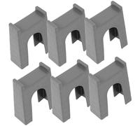 Gogogmee 6 pièces Pont Support pour Train Accessoires de Voie Ferroviaire pour Garçon Fille Stables et Compatibles avec Systèmes Bois pour Construire des Pistes et Ponts de Train