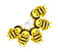 Gogogmee 6 pièces Set de Porte-clés Peluche Adorable Charme Chanceux Peluche Douce Accessoires Multifonctions pour Sacs Porte-clés et Téléphone Cadeau Garçon Fille