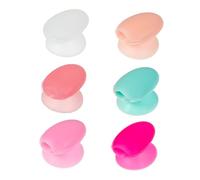 Gogogmee 6 pièces Silicone Lip Brush Covers Protectors Makeup Brush Caps For Travel And Home Use