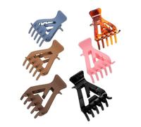 Gogogmee 6 Pièces Triangular Hair Claw Clips Lightweight Non-slip Root Lifting Styling Tools For Curly And Straight Hair Updos