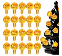 Gogogmee 60 Pièces Ampoules de Remplacement pour Lampe Citrouille Ampoules pour Arbre Céramique Halloween Décoration Suspendue Facile à Installer Compatible avec Arbres Céramique