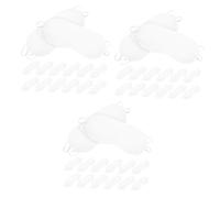 Gogogmee 60 Pièces Masque Pour Yeux Pour Yeux Profilés Masques De Costume Pour Adultes Oculaires -yeux Respirants Service Œil Blanche Polyester