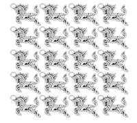 Gogogmee 60 Pièces Pendentifs Cheval Alliage Argenté pour Fabrication de Bijoux Charms Animaux Vintage DIY pour Bracelets Porte-clés et Décorations Année Du Cheval Accessoires Chanceux pour