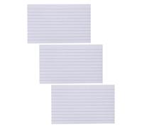 Gogogmee 600 pièces Lot de Fiches Index Lignées Double Face Cartes Étude pour École Prise de Notes Organisée Aide Mémoire et Présentation Bureau Papier Résistant à Huile