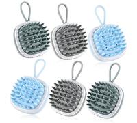 Gogogmee 6Pièces Brosse de Massage Du Outil Exfoliation pour Shampooing et Soins Capillaires pour Hommes et Animaux de Compagnie