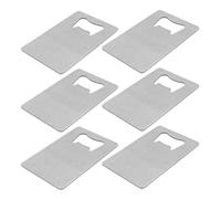 Gogogmee 6pièces Décapsuleur Carte de Crédit Inox Ouvre-bouteille Bière Portable Fin pour Bar Cuisine et Fêtes