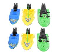 Gogogmee 6pièces Jouets De Bain Bateau Voilier Flottant pour Garçon Fille Bateau Bord Jouet De Bain Bateaux Plastique Colorés pour Garçon Fille Tout-Petits