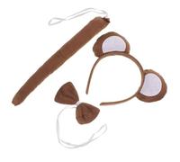 Gogogmee 6pièces Set Costume De Singe Pour Garçon Fille Avec Nœud Bandeau Et Queue Pour Fête Costumée