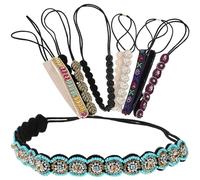 Gogogmee 7 pièces Bandeaux Perles Délicats pour Femmes Serre-tête Élastique Fait Main Motifs Assortis pour Mariage Fête et Usage Quotidien