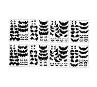 Gogogmee 8 Feuilles Autocollants Halloween Citrouille DIY Visages Variés Stickers Décoratifs Faciles à Poser et Réutilisables pour Garçon Fille et Fêtes