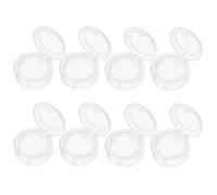 Gogogmee 8 pièces Boîte de Rangement pour Fards à Paupières Blanche Organisateur Cosmétique Compact pour Maquillage à Domicile Boîte Vide pour Palette Ombre Paupières Organiseur de