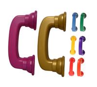 Gogogmee 8 pièces Écouteurs Murmure Plastique Éducatif pour Tout-Petits Téléphones de Lecture Ergonomiques et Résistants pour Développement Auditif et Jeu Créatif