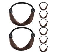 Gogogmee 8 Pièces Hair Ties For Women And Elastic Wig Ponytail Holders Soft No-damage Hair Ropes For Easy Styling And Neat Hairstyles