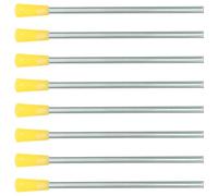 Gogogmee 8 pièces Kit Percussion Triangle Musical Garçon Fille avec Baguettes Légères Ergonomiques pour Éducation Musicale Préscolaire et Développement Rythmique