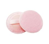 Gogogmee 8 pièces Lot de Houppettes Rondes Coton Velours Roses Douce pour Maquillage Fixateur avec Ruban pour Application Facile Usage Professionnel et Personnel