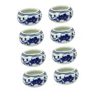 Gogogmee 8 pièces Plats à Encre Céramique pour Calligraphie et Peinture Résistants et Élégants Accessoires Sumi Multifonctions pour Artistes et Amateurs