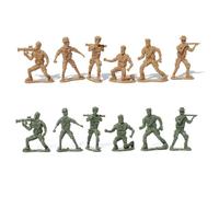 Gogogmee 88 pièces Modèles Militaires Soldats Plastique Jeu de Rôle pour Garçon Fille Collection Modèle de Guerre