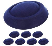 Gogogmee 8pièces Set De Chapeaux Pillbox Miniatures Eva Et Base Fascinator pour Loisirs Créatifs Et Accessoires DIY Calot Hôtesse Air Femme Élégant pour Fêtes Cosplay Et Tenue Quotidienne