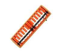 Gogogmee Abacus Chinois 13 Niveaux pour Garçon Fille Outil Arithmétique Éducatif Coordination Mains-Cerveau Apprentissage du Comptage pour Élèves et Maternelle Couleur Orange avec Centre