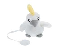 Gogogmee Accessoire Épaule Perroquet Peluche Blanc Oiseau Pirate pour Garçon Fille Décoration Costume Halloween Cosplay