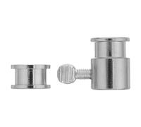 Gogogmee Accessoires de Rôtisserie Fer Chromé pour Barbecue à Gaz Jeu de Boulons Équilibrage et Manchons Limiteurs de Remplacement pour Broche de Grill Extérieur et Facile à Nettoyer